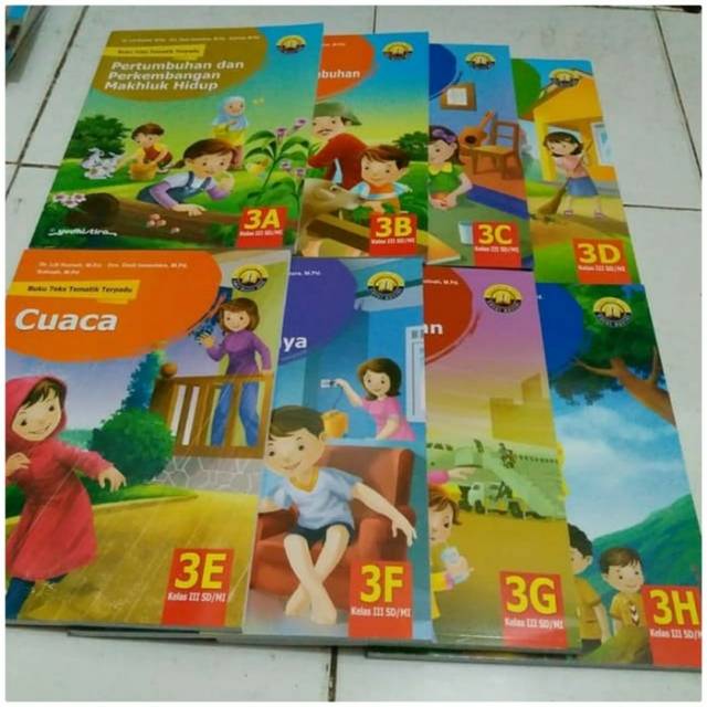 Jual Buku Teks Tematik Terpadu Untuk SD Kelas 3 Tema 3D 3E 3F 3G 3H (5 ...