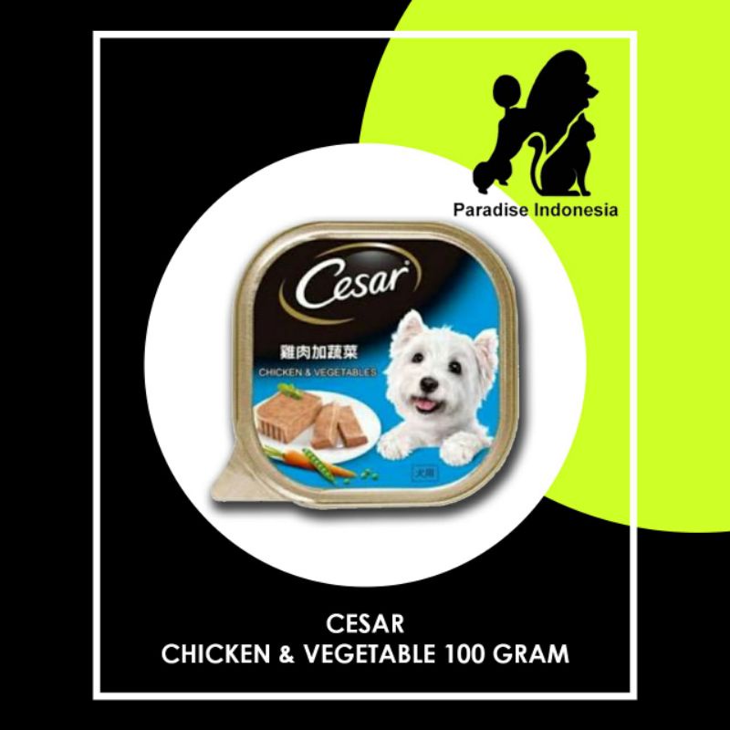 Jual Cesar chicken & vegetable 100gr ( wet dog food ) | Shopee Indonesia