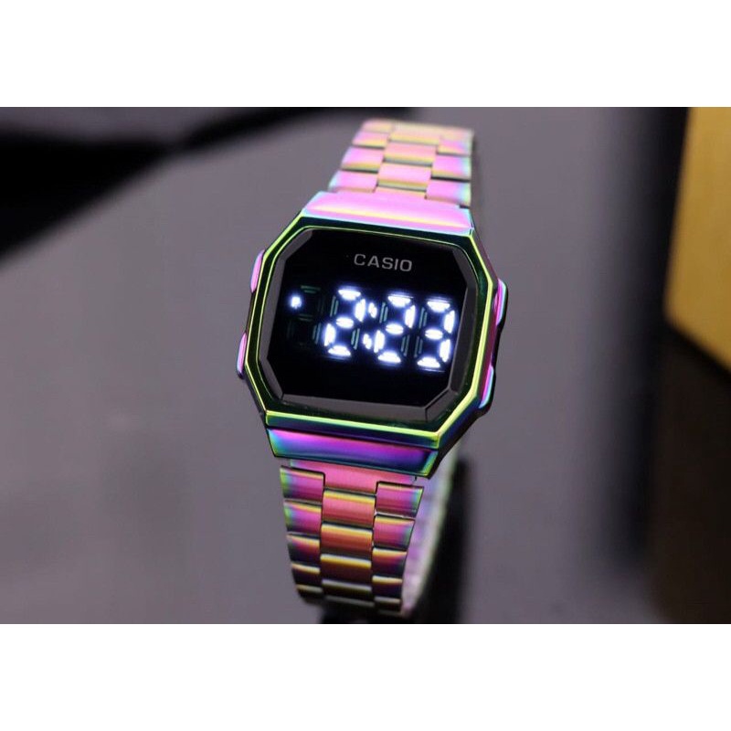 Casio Digital LED touch screen jam tangan wanita Digital Jam tangan LED
