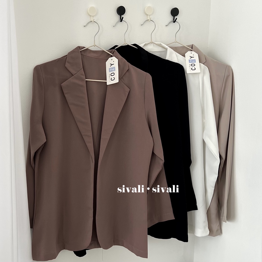 Jual Sivali Jane Blazer Korean Blazer Wanita Lengan Panjang