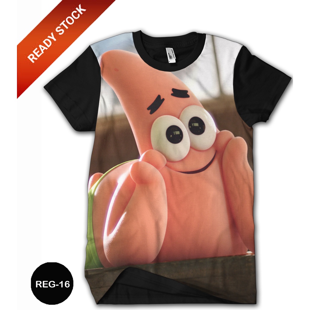 Jual Baju Patrick Star SpongeBob SquarePants Anak Kaos 3D Kartun TV ...