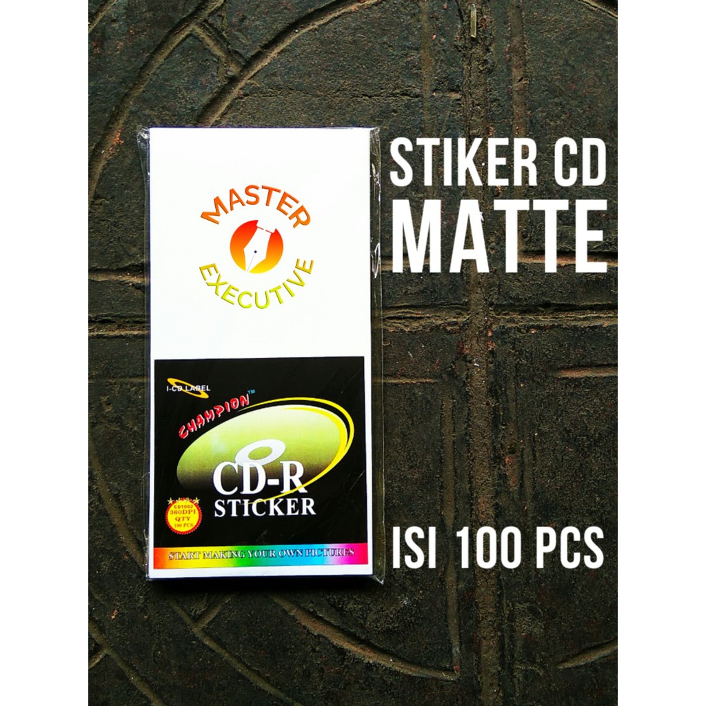 Jual [Pak - 100 Pcs] I-CD Champion Label Stiker Disc Matte CD-R / DVD-R ...