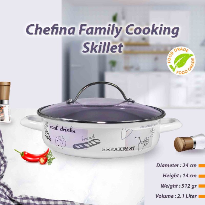 Jual Panci / Chefina Skillet 24 cm | Shopee Indonesia