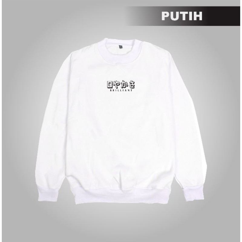 sweater crewneck pria wanita JPN Switer pria tanpa kupluk sweater pria  original distro bandung