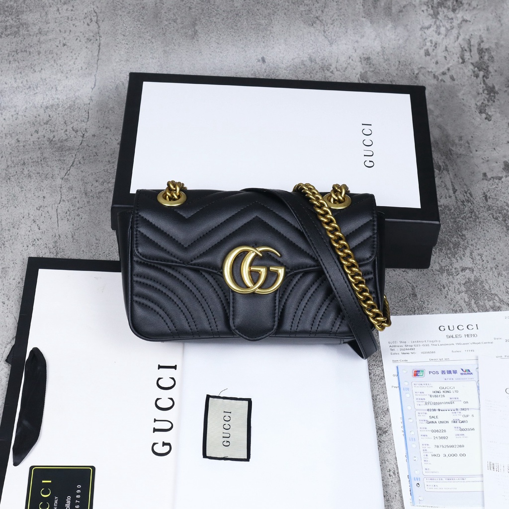 Jual GUCCI GG MARMONT TAS SELEMPANG WANITA MADE IN ITALY AUTHENTIC