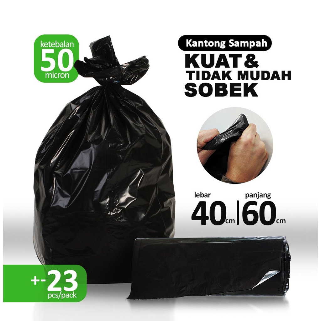 Jual Kantong Plastik Sampah Trash Bag Plastik Sampah Hitam Kresek Sampah Hitam Aneka 4023