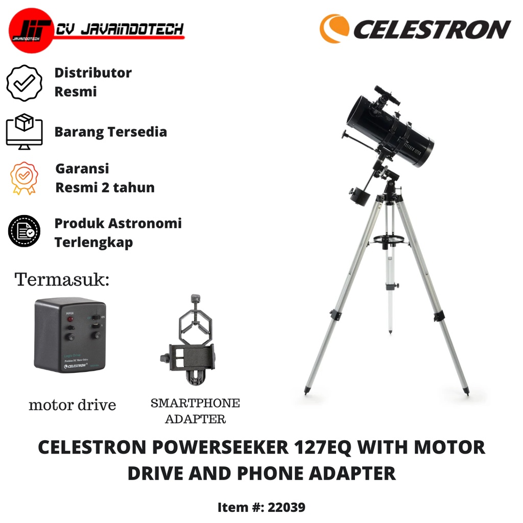 Jual POWERSEEKER 127EQ W/ MOTOR DRIVE & PHONE ADAPTER Shopee Indonesia