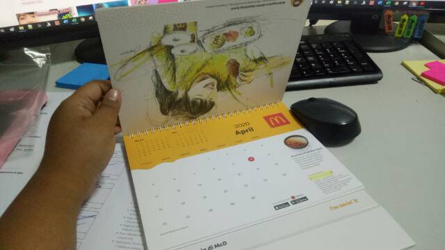 Jual Kalender Meja 2020 McD McDonalds McDonald MacDonald McDonalds ...