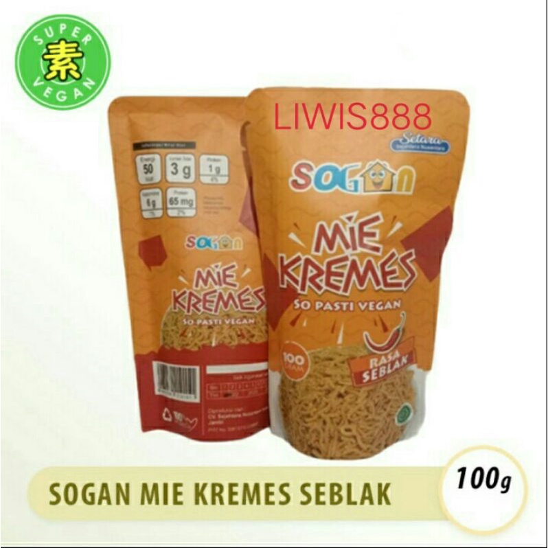 Jual Mie Mi Kremes Sogan Vegan Vegetarian Kerupuk Keripik Enak Rasa ...