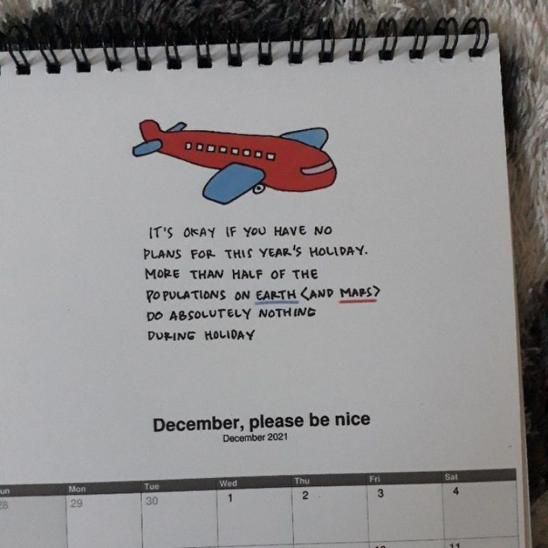 Jual KALENDER DUDUK 2021 UKURAN BESAR KALENDER MEJA LUCU QUOTE