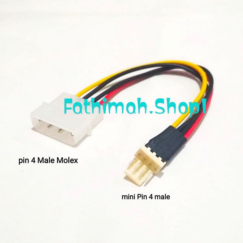 Jual Kabel Power Molex Pin Male To Pin Male Mini Fan Shopee Indonesia