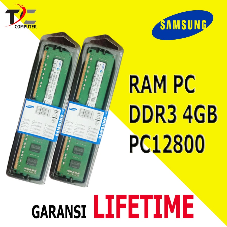 Jual RAM MEMORY PC KOMPUTER DDR3L 4GB PC12800 SAMSUNG/HYNIX
