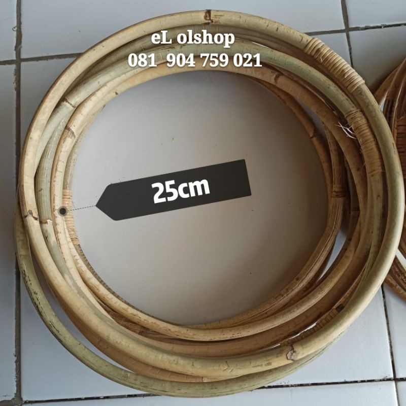 Jual gelang rotan ring rotan 25 cm holahop hulahop holahoop hulahoop ...