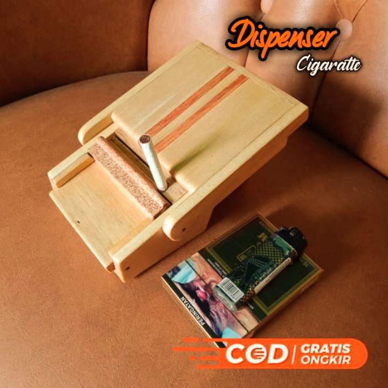 Jual Kotak Rokok Kayu / Dispenser Cigarette / Dispenser Rokok | Shopee ...