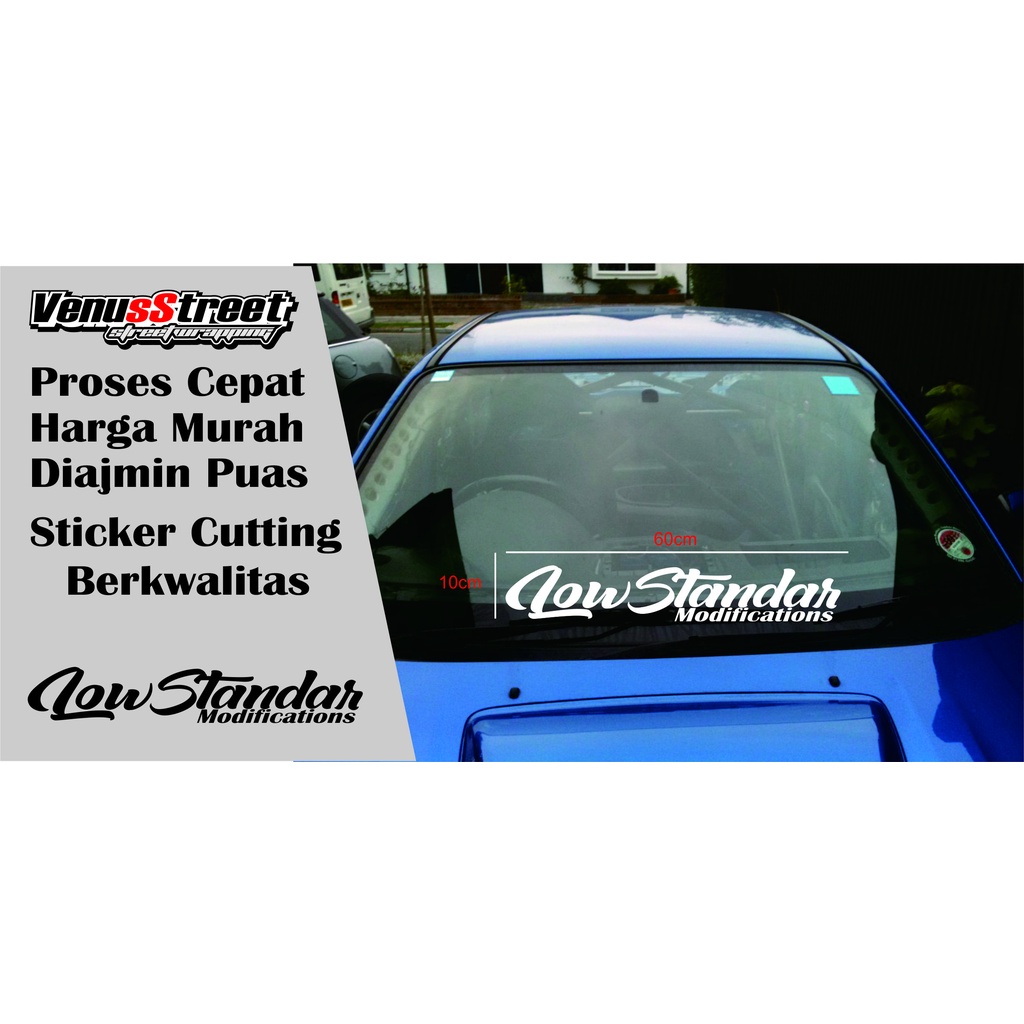 Jual sticker kaca depan mobil low standar | Shopee Indonesia