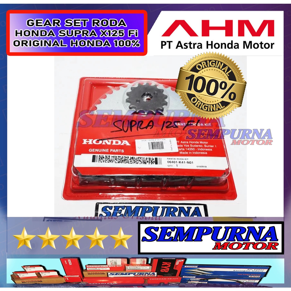 Jual 06401K41N01 Gear Set Gearset Supra X 125 Fi Injeksi 100