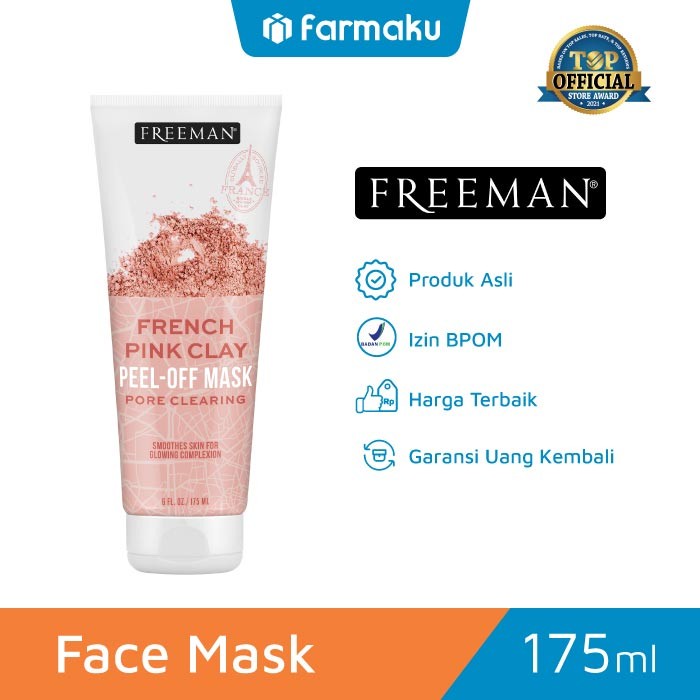 Jual Freeman Face Mask French Pink Clay Peel Off Tube 175 ml Shopee