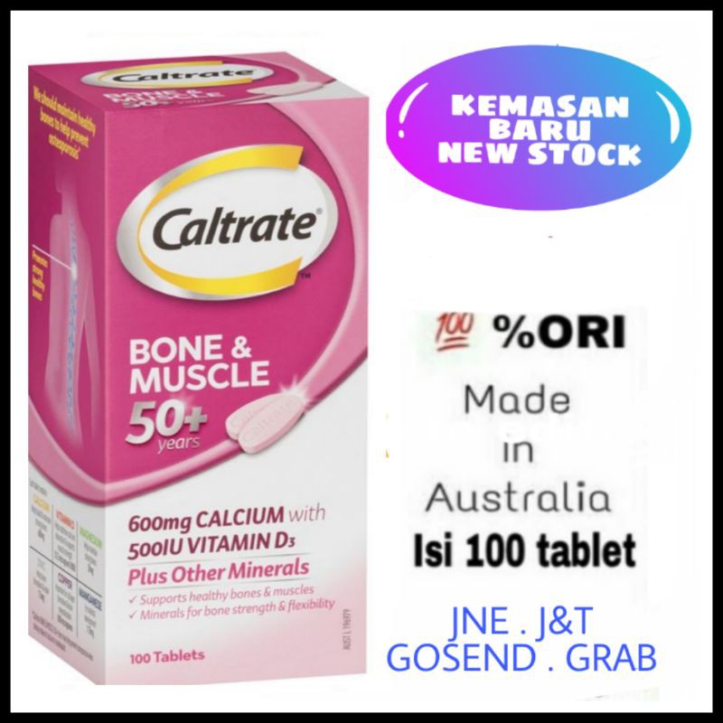 Jual Caltrate Bone And Muscle 50 100 Tablets Calsium Kalsium Tulang Otot