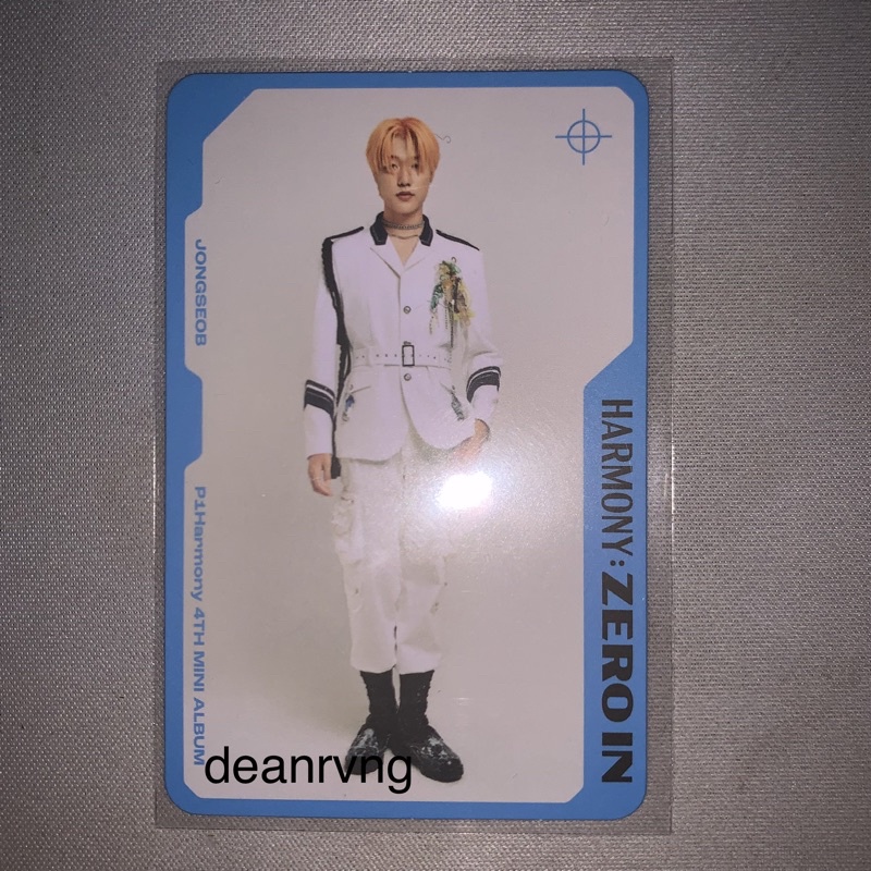 Jual P1Harmony Harmony: Zero In Photocard - Intak Theo Jongseob Soul ...