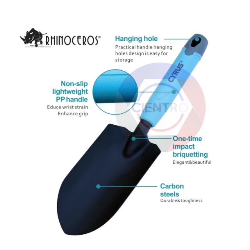 sekop tanaman lancip alat taman dan berkebun garden tool hand trowel carbon steel high quality