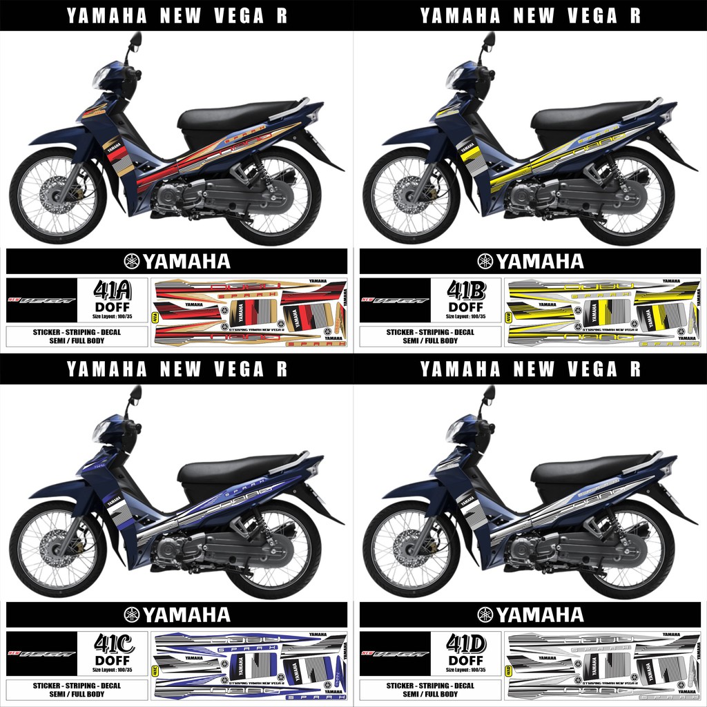 Jual striping sticker decal motor YAMAHA VEGA R NEW AR-41 VARIASI ...