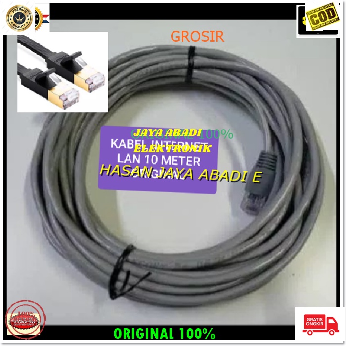 Jual G298 KABEL LAN RJ45 10 METER CAT5 UTP INTERNET WIFI HOTSPOT ...
