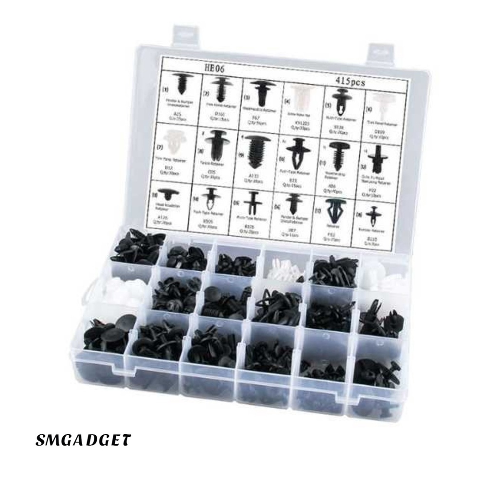 Jual Mur Baut Rivet Mobil Universal Snap Joint Clips 415 PCS | Shopee ...