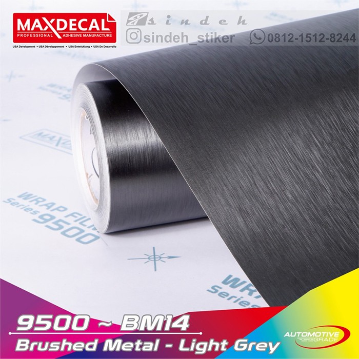 Jual STICKER MAX DECAL BRUSHED MATT LIGHT GREY STIKER MOBIL WRAP ...