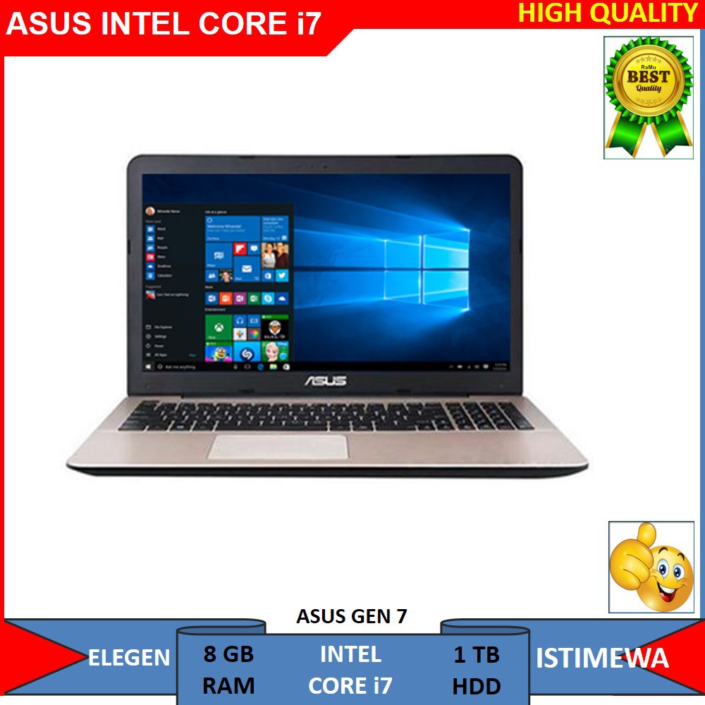 Asus i7 hot sale ram 8gb