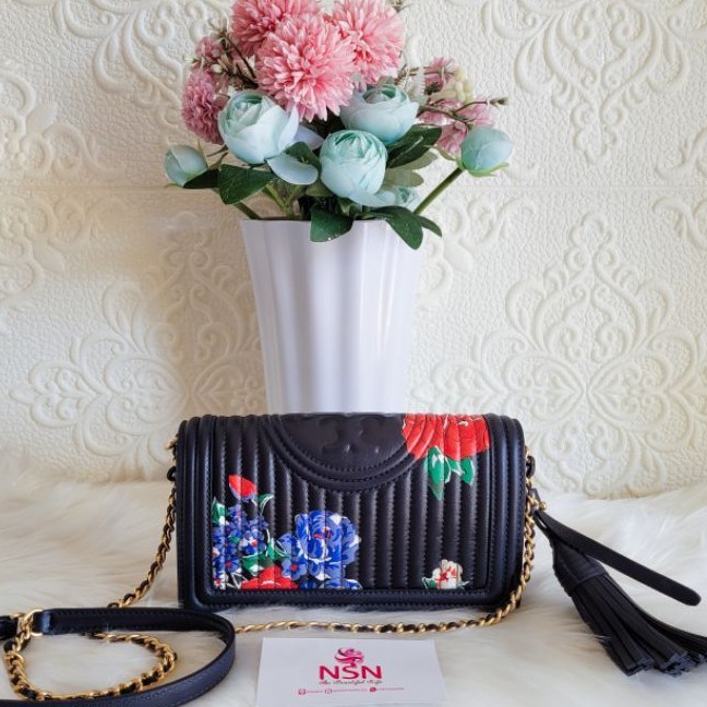 Jual TORY BURCH FLEMING SOFT PRINTED WALLET CROSSBODY Shopee Indonesia