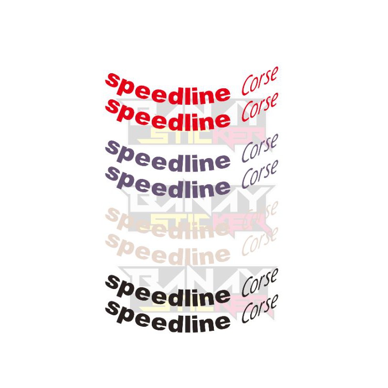 Jual STICKER SPEEDLINE CORSE CUTTING | Shopee Indonesia