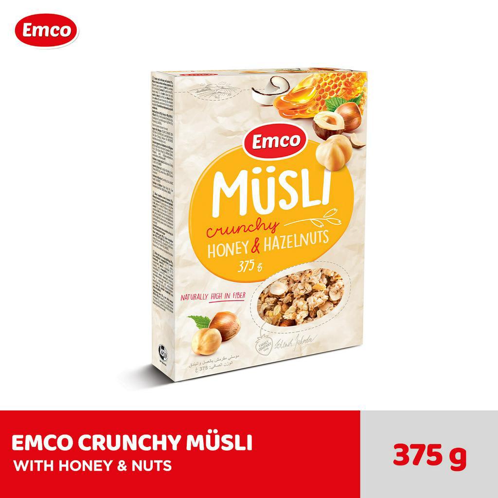 Jual EMCO CRUNCHY MÜSLI WITH HONEY & NUTS 375g Shopee Indonesia