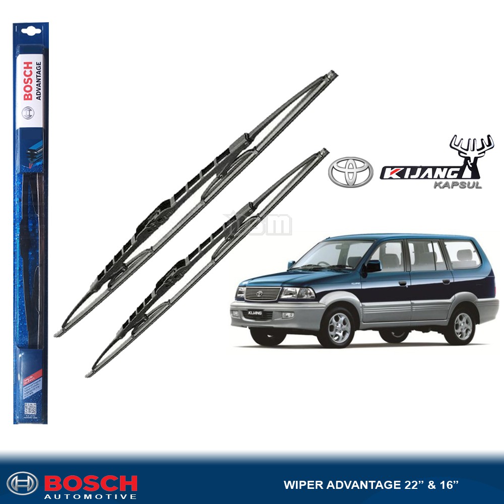 Jual Bosch Advantage / Karet Wiper Mobil Toyota Kijang Kapsul 22" dan