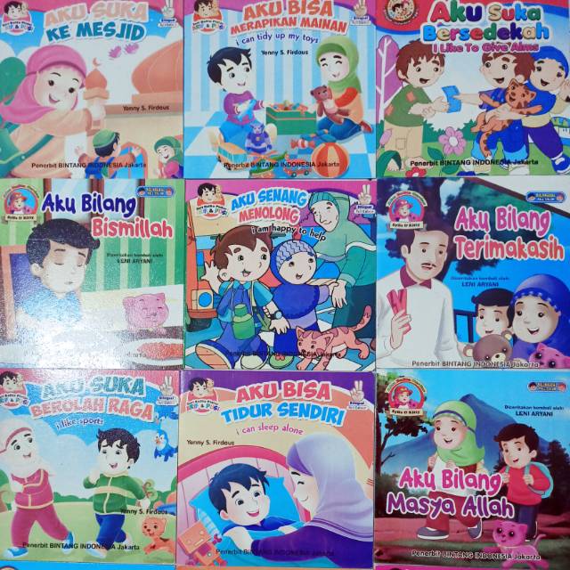 Jual Buku Cerita Anak Bergambar 2 Bahasa Bilingual Berwarna | Shopee ...