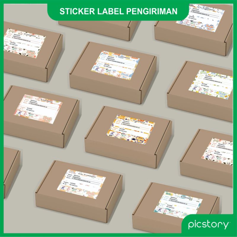 Jual Stiker Pengiriman - Sticker Label Onlineshop - Resi Alamat Olshop ...