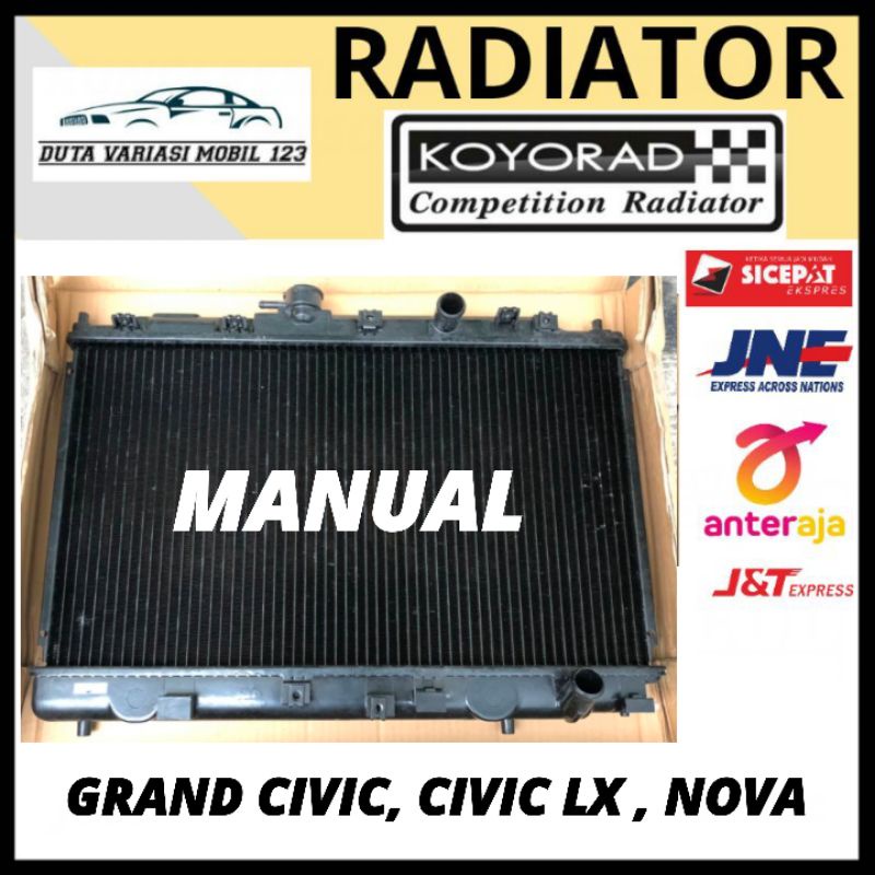 Jual Radiator Grand Civic, Civic LX , Civic Nova/Nouva MANUAL - KOYORAD ...