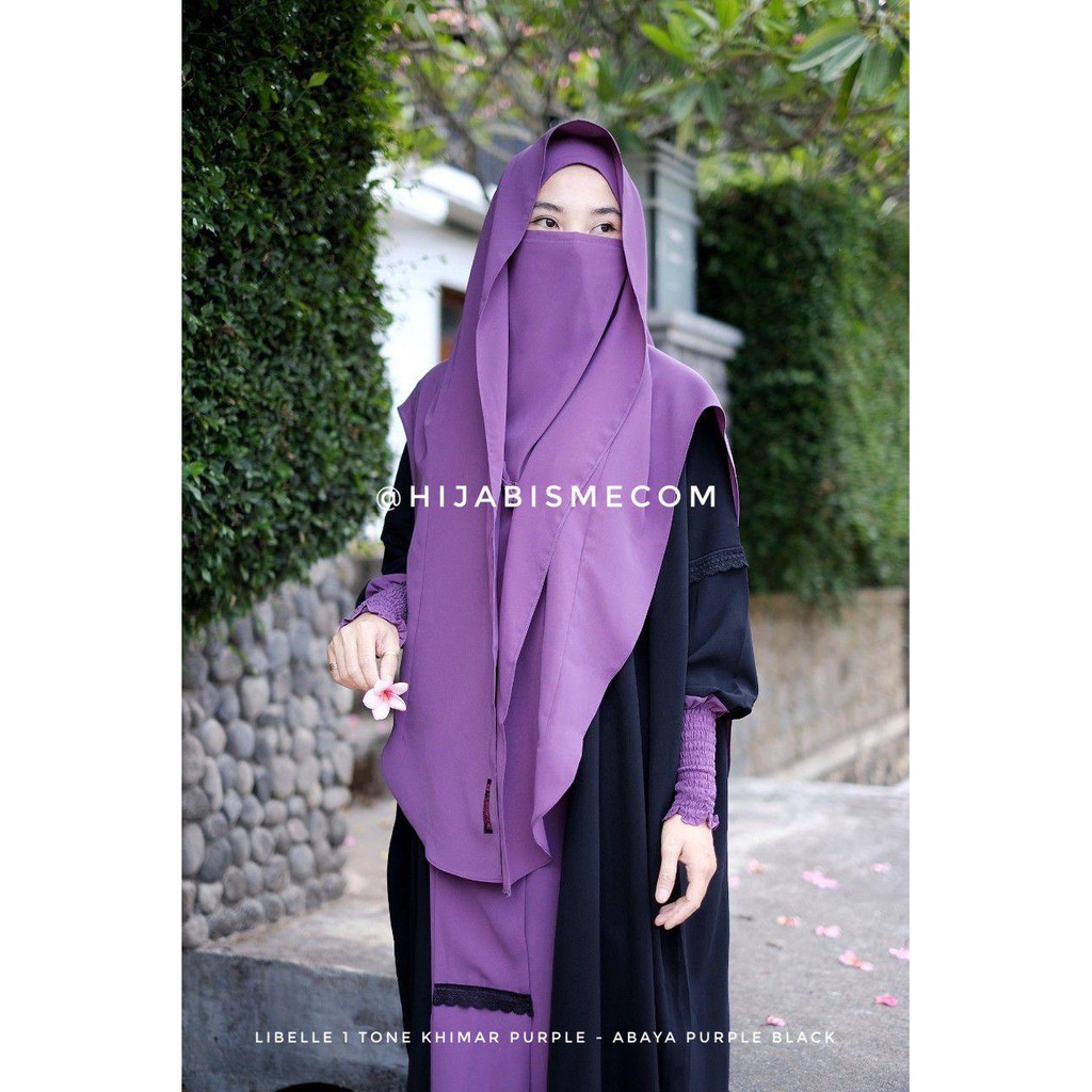 Jual Libelle 1 Tone Khimar by Hijabisme | Shopee Indonesia