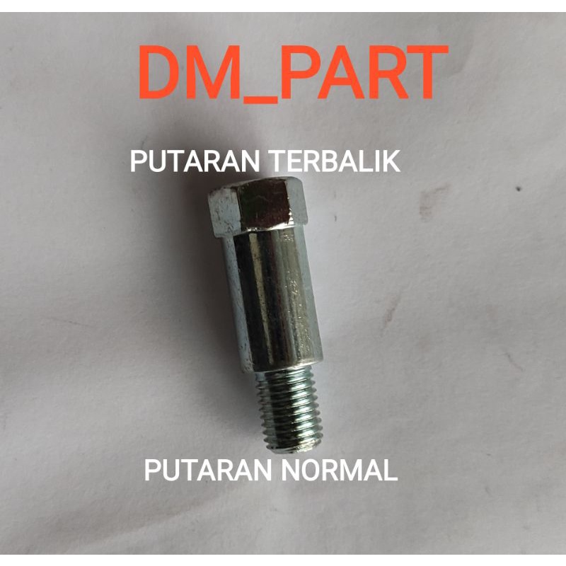 Jual Peninggi Sambungan Baut Mur Spion Kiri Terbalik Honda Yamaha Vario