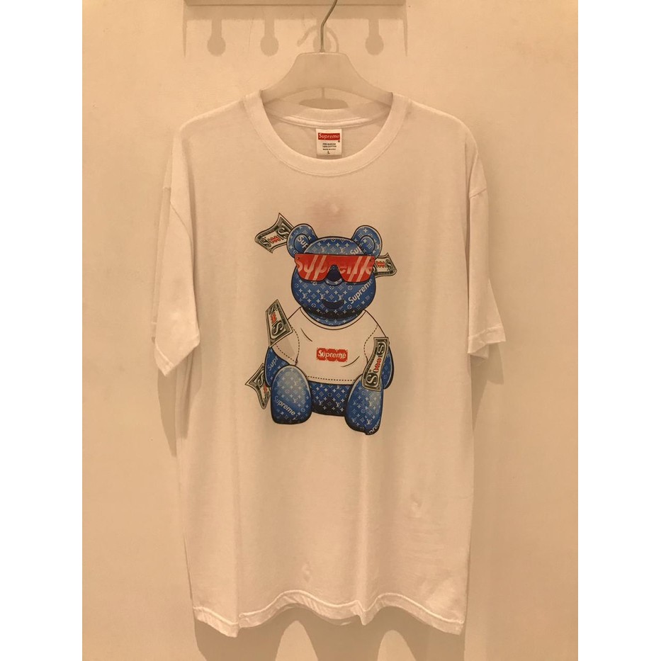 Supreme lv bear t shirt online