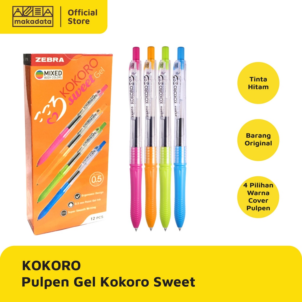 Jual Ballpoint Bolpen Pulpen Zebra Kokoro Sweet Pcs Murah