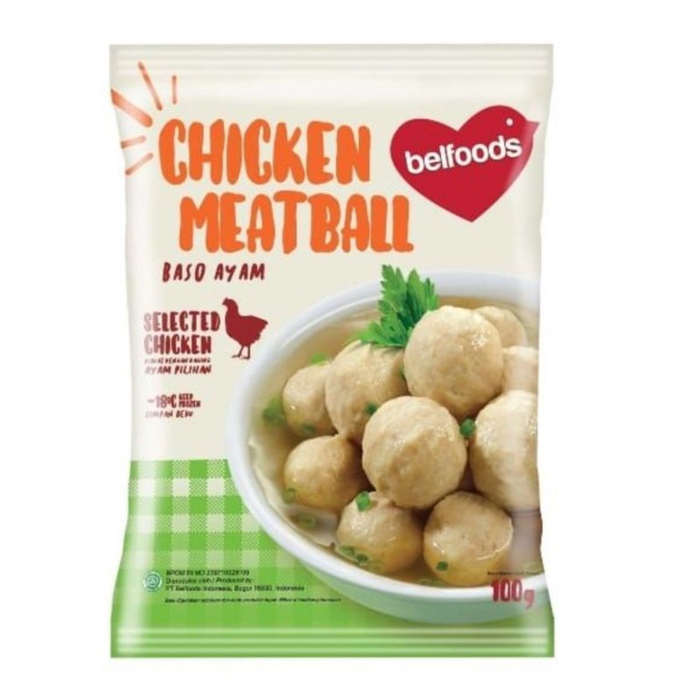 Jual Belfoods Bakso Ayam 100g Chicken Meatball Shopee Indonesia