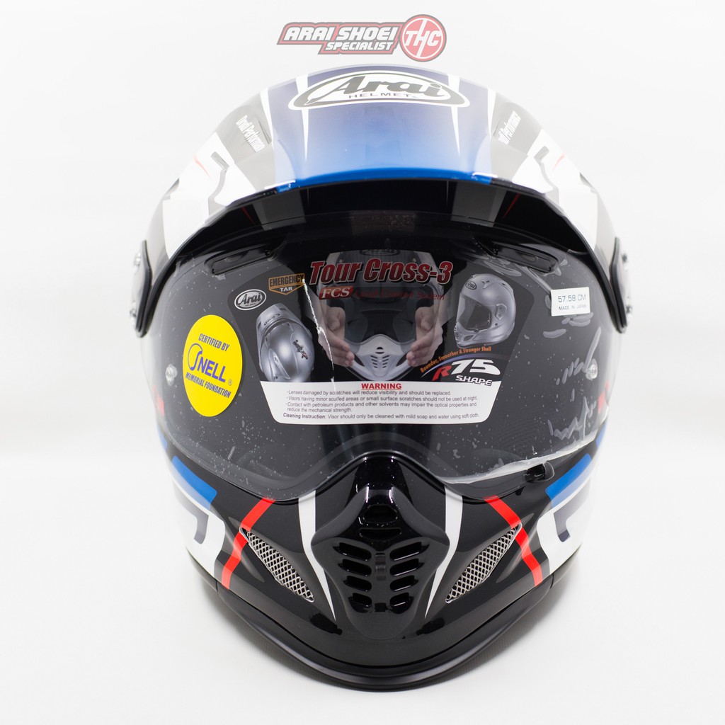 Jual Arai Tour-Cross 3 DETOUR BLUE | Shopee Indonesia