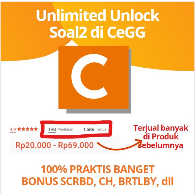 Jual Chegg Software Untuk Unlock Jawaban Unlimited Bonus Scrbd Dll Shopee Indonesia 1069