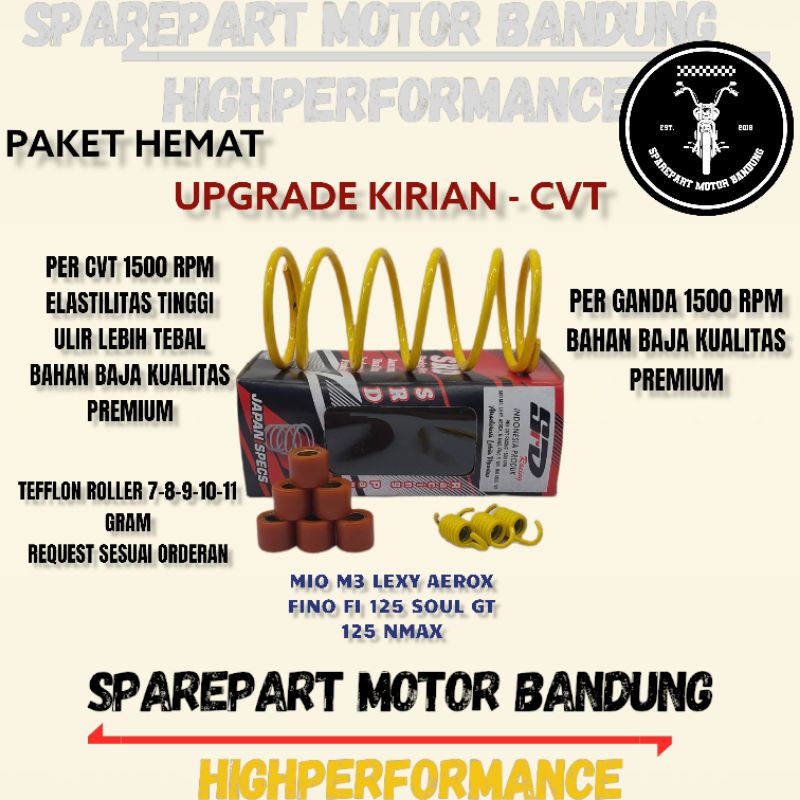 Jual Paket Per Cvt Racing 1500 Rpm Mio m3 - Nmax - Aerox - Lexi - Soul ...