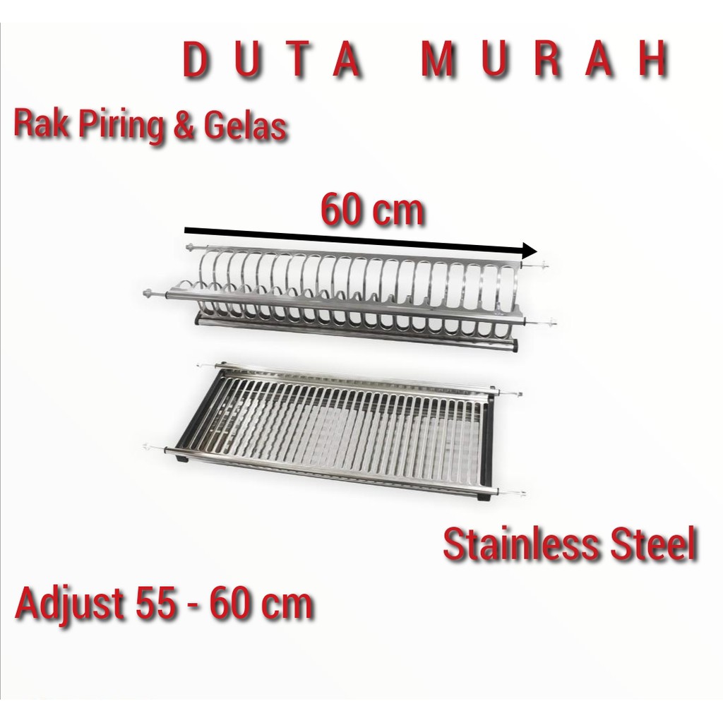 Jual Rak Piring And Gelas 60 Cm Stainleis Steel Merk Vitco Shopee Indonesia 4205