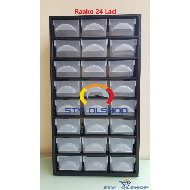 Jual Racco / Rak komponen 24 Laci Export Quality | Shopee Indonesia