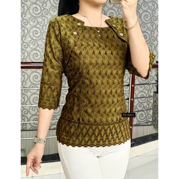 Df Atasan Blus Katun Bolong Baju Kondangan Wanita
