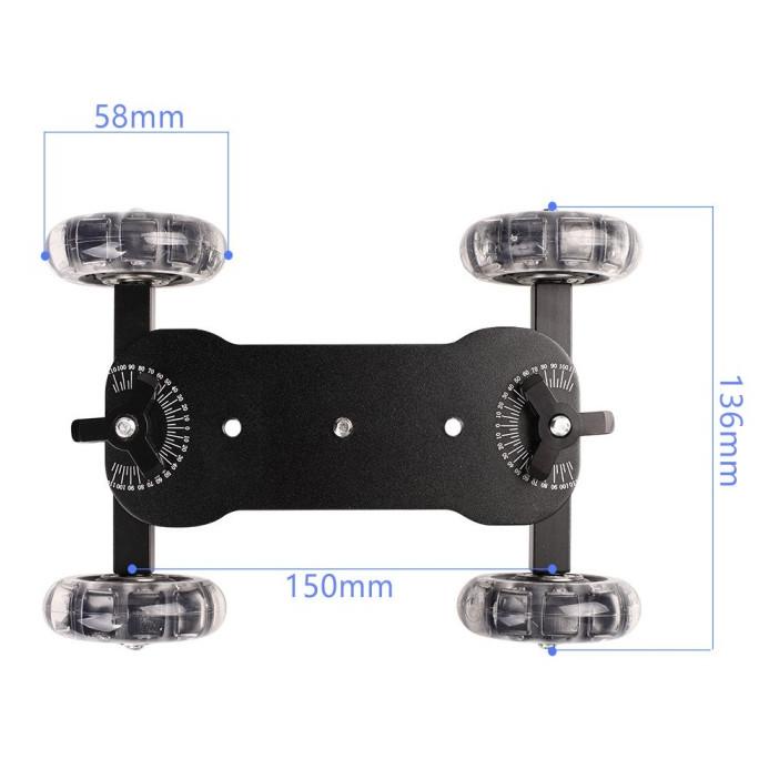 Jual Promo Slider Dolly Track Rail Car Dolly Slider Camera Car