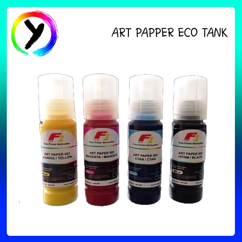 Jual Tinta Refill F1 Ink Art Paper 003 Black / Cyan / Magenta / Yellow ...