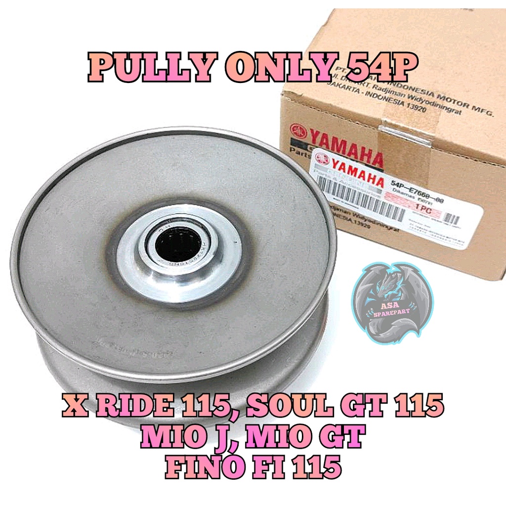 Jual PULLY ONLY 54P ASLI ORIGINAL MOTOR YAMAHA MIO J , MIO GT , FINO FI ...